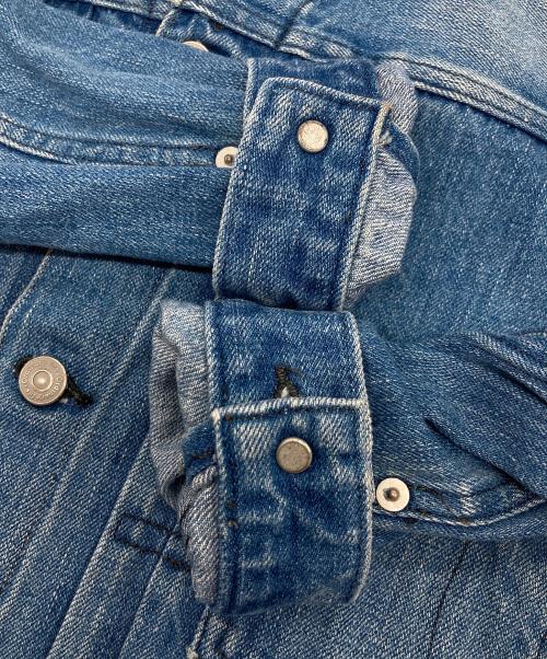 ordinary fits（オーディナリーフィッツ）Ordinary fits (オーディナリーフィッツ) 1st ノーカラーデニムジャケット ブルーの古着・服飾アイテム