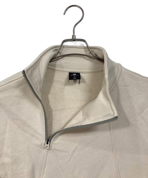 G-STAR RAW（ジースターロゥ）G-STAR RAW (ジースターロゥ) Fabric Mix Half Zip Sweater ファブリックミックスハーフジップスウェット スウェット ベージュ サイズ:Sの古着・服飾アイテム