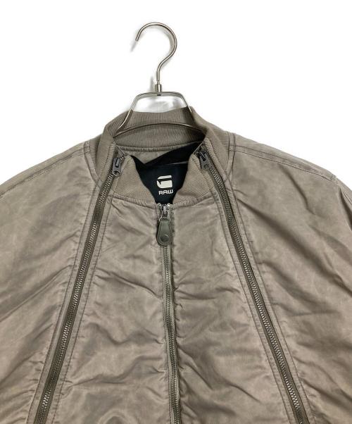 G-STAR RAW（ジースターロゥ）G-STAR RAW (ジースターロゥ) Macro Balloon Bomber MAー1 ベージュ サイズ:Sの古着・服飾アイテム