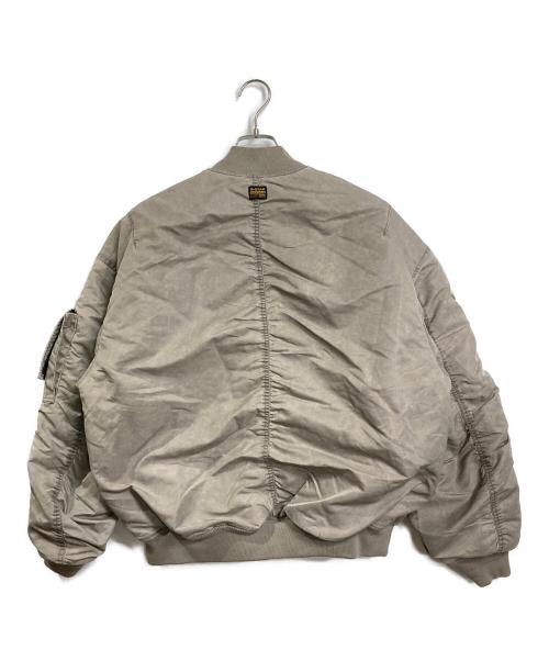 G-STAR RAW（ジースターロゥ）G-STAR RAW (ジースターロゥ) Macro Balloon Bomber MAー1 ベージュ サイズ:Sの古着・服飾アイテム