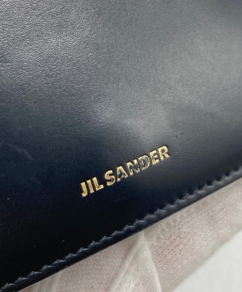JIL SANDER（ジルサンダー）JIL SANDER (ジルサンダー) ベビーウォレット　三つ折り財布　ミニ財布 ブラック サイズ:実寸参照の古着・服飾アイテム