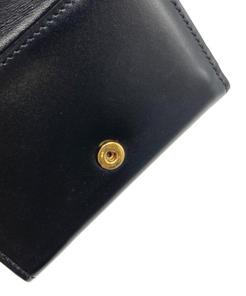 JIL SANDER（ジルサンダー）JIL SANDER (ジルサンダー) ベビーウォレット　三つ折り財布　ミニ財布 ブラック サイズ:実寸参照の古着・服飾アイテム