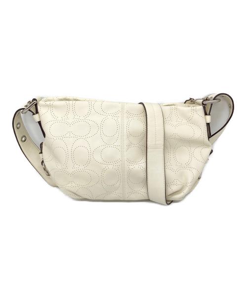 COACH（コーチ）COACH (コーチ) ショルダーバッグ　レザーバッグ ホワイト サイズ:実寸参照の古着・服飾アイテム