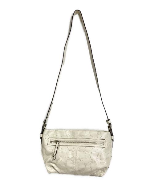 COACH（コーチ）COACH (コーチ) ショルダーバッグ　レザーバッグ ホワイト サイズ:実寸参照の古着・服飾アイテム
