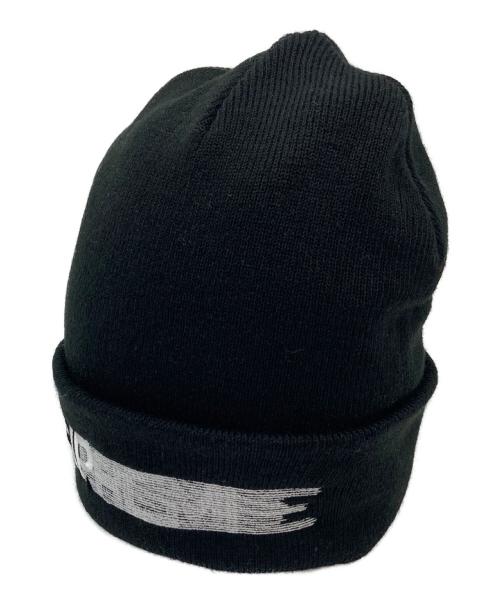 SUPREME（シュプリーム）Supreme (シュプリーム) Motion Logo Beanie ニット帽 ブラック サイズ:実寸参照の古着・服飾アイテム
