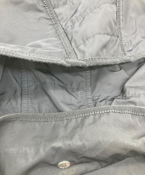 MONCLER（モンクレール）MONCLER (モンクレール) ARGELIA GIUBBOTTO  ワッペンモッズコート　ロングコート　アウター　ライトアウター ネイビー サイズ:1（実寸参照）の古着・服飾アイテム