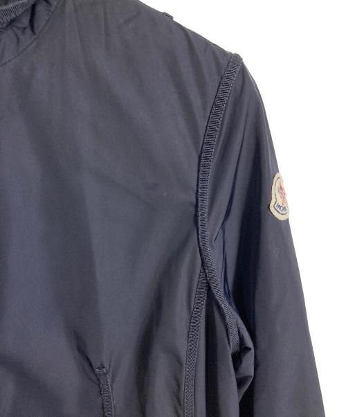 MONCLER（モンクレール）MONCLER (モンクレール) ARGELIA GIUBBOTTO  ワッペンモッズコート　ロングコート　アウター　ライトアウター ネイビー サイズ:1（実寸参照）の古着・服飾アイテム