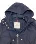 中古・古着 MONCLER (モンクレール) ARGELIA GIUBBOTTO  ワッペンモッズコート　ロングコート　アウター　ライトアウター ネイビー サイズ:1（実寸参照）：45000円