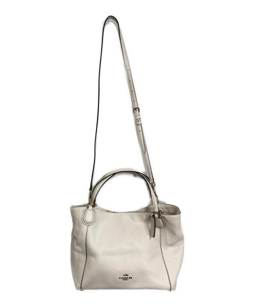 COACH（コーチ）COACH (コーチ) イーディ ショルダーバッグ　ハンドバッグ　セレモニー ホワイト サイズ:実寸参照の古着・服飾アイテム