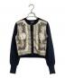 ETRO（エトロ）の古着「ウールシルク切替ニットカーディガン　イタリア製」｜ブラック