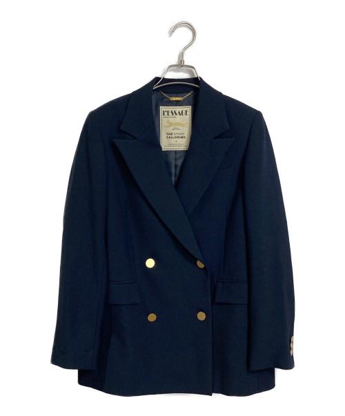journal standard L'essage（ジャーナルスタンダード レサージュ）journal standard L'essage (ジャーナルスタンダード レサージュ) ヴィスポリーノ ブレザージャケット ネイビー サイズ:FREEの古着・服飾アイテム