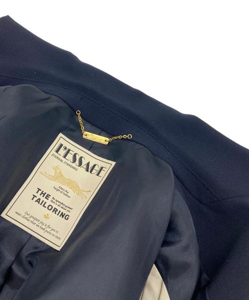journal standard L'essage（ジャーナルスタンダード レサージュ）journal standard L'essage (ジャーナルスタンダード レサージュ) ヴィスポリーノ ブレザージャケット ネイビー サイズ:FREEの古着・服飾アイテム