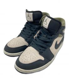 NIKE（ナイキ）の古着「Air Jordan 1 Mid SE エアジョーダン」｜ブラック×カーキ