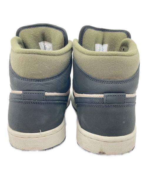 NIKE（ナイキ）NIKE (ナイキ) Air Jordan 1 Mid SE エアジョーダン ブラック×カーキ サイズ:US8の古着・服飾アイテム