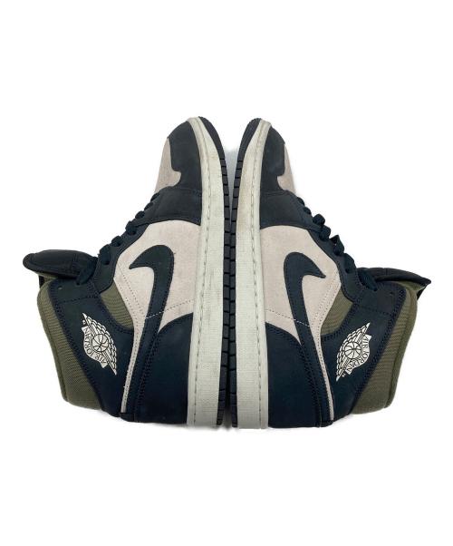 NIKE（ナイキ）NIKE (ナイキ) Air Jordan 1 Mid SE エアジョーダン ブラック×カーキ サイズ:US8の古着・服飾アイテム