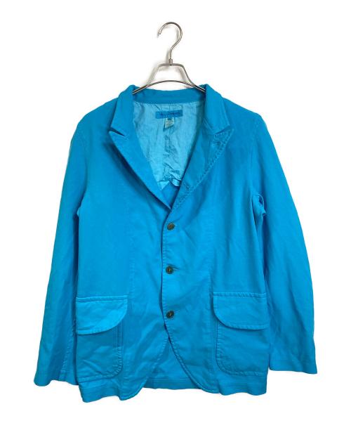 COMME des GARCONS SHIRT（コムデギャルソンシャツ）COMME des GARCONS SHIRT (コムデギャルソンシャツ) 製品染め加工ポリ縮絨ジャケット　アウター　ライトアウター　日本製 スカイブルー サイズ:Mの古着・服飾アイテム