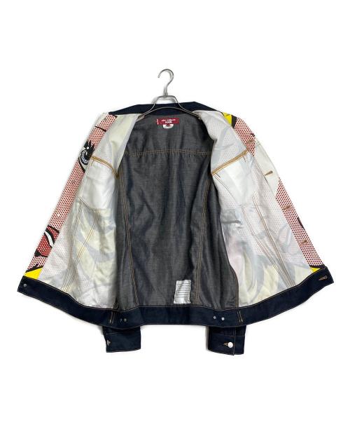 JUNYA WATANABE MAN（ジュンヤワタナベマン）JUNYA WATANABE MAN (ジュンヤワタナベマン) LEVI'S (リーバイス) Roy Lichtenstain プリントデニムジャケット インディゴ サイズ:Mの古着・服飾アイテム