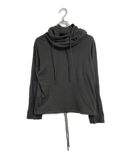 ANN DEMEULEMEESTER（アンドゥムルメステール）ANN DEMEULEMEESTER (アンドゥムルメステール) 変形カットソーパーカー カーキ サイズ:Mの古着・服飾アイテム