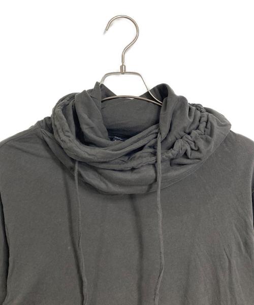 ANN DEMEULEMEESTER（アンドゥムルメステール）ANN DEMEULEMEESTER (アンドゥムルメステール) 変形カットソーパーカー カーキ サイズ:Mの古着・服飾アイテム