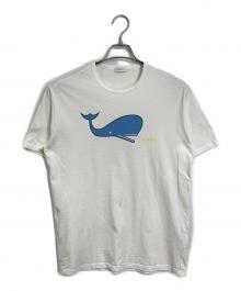 JIL SANDER（ジルサンダー）の古着「クジラプリントTシャツ　半袖カットソー　Tシャツ　Tee  イタリア製」｜ホワイト