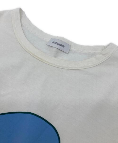 JIL SANDER（ジルサンダー）JIL SANDER (ジルサンダー) クジラプリントTシャツ　半袖カットソー　Tシャツ　Tee  イタリア製 ホワイト サイズ:Mの古着・服飾アイテム