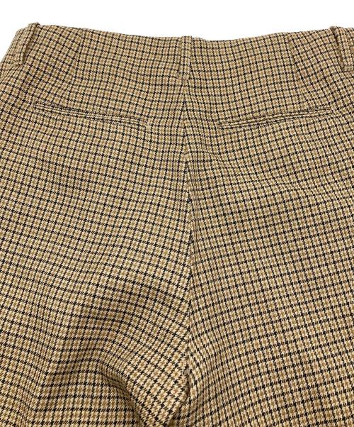 AURALEE（オーラリー）AURALEE (オーラリー) GUNCLUB CHECK PANTS  ガンクラブチェックパンツ　ワイドパンツ　ウールパンツ　日本製 ベージュ サイズ:5の古着・服飾アイテム