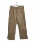 AURALEE（オーラリー）の古着「GUNCLUB CHECK PANTS  ガンクラブチェックパンツ　ワイドパンツ　ウールパンツ　日本製」｜ベージュ