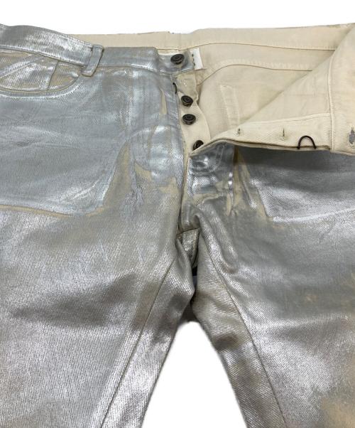 Maison Margiela（メゾンマルジェラ）Maison Margiela (メゾンマルジェラ) コーティングパンツ シルバー サイズ:50の古着・服飾アイテム