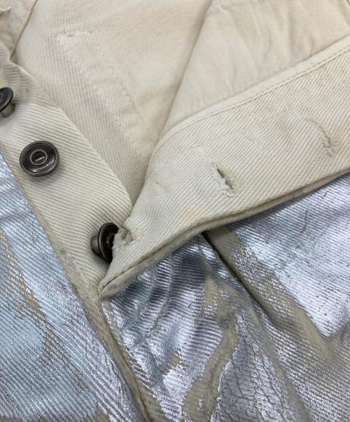Maison Margiela（メゾンマルジェラ）Maison Margiela (メゾンマルジェラ) コーティングパンツ シルバー サイズ:50の古着・服飾アイテム
