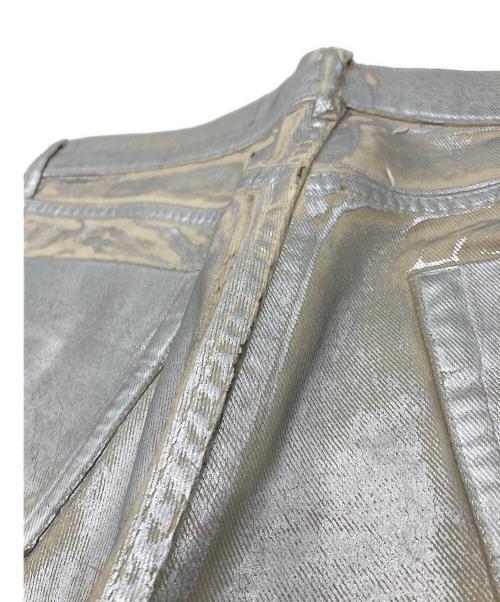 Maison Margiela（メゾンマルジェラ）Maison Margiela (メゾンマルジェラ) コーティングパンツ シルバー サイズ:50の古着・服飾アイテム