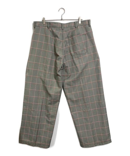 MARNI（マルニ）MARNI (マルニ) 20AW Check Wide Baggy Pants　チェックワイドバギーパンツ　イタリア製 グレー サイズ:48（実寸参照）の古着・服飾アイテム