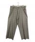MARNI（マルニ）の古着「20AW Check Wide Baggy Pants　チェックワイドバギーパンツ　イタリア製」｜グレー