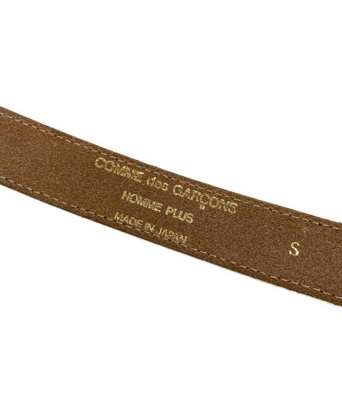 COMME des GARCONS（コムデギャルソン）COMME des GARCONS (コムデギャルソン) ピックレザーベルト　豚革　日本製 ゴールド サイズ:実寸参照の古着・服飾アイテム