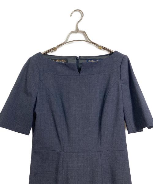BROOKS BROTHERS（ブルックスブラザーズ）BROOKS BROTHERS (ブルックスブラザーズ) 半袖ワンピース ネイビー サイズ:4の古着・服飾アイテム