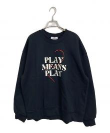 MAISON SPECIAL（メゾンスペシャル）の古着「Silicon Print Sweatshirt」｜ブラック