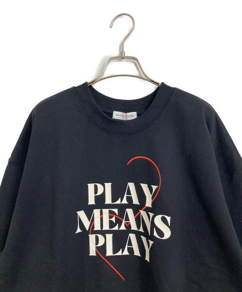MAISON SPECIAL（メゾンスペシャル）MAISON SPECIAL (メゾンスペシャル) Silicon Print Sweatshirt ブラック サイズ:FREE 未使用品の古着・服飾アイテム