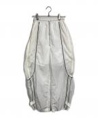 MAISON SPECIALメゾンスペシャル）の古着「Mesh Sporty Balloon Pants  メッシュスポーティーバルーンパンツ」｜ホワイト