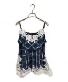 MAISON SPECIAL（メゾンスペシャル）の古着「Lingerie Camisole/ランジェリーキャミ」｜ネイビー