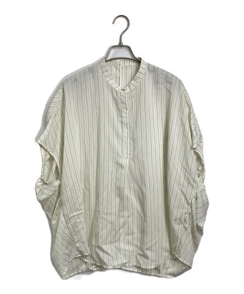 JOURNAL STANDARD relume（ジャーナルスタンダード レリューム）JOURNAL STANDARD relume (ジャーナルスタンダード レリューム) 26SS N/Rダブルストライプブラウス ベージュ サイズ:FREEの古着・服飾アイテム