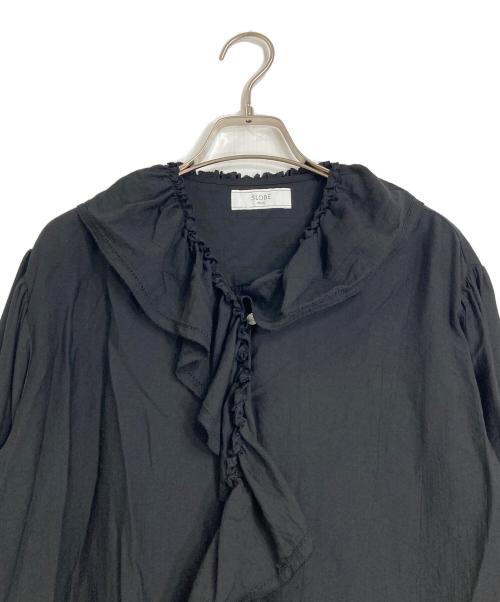 SLOBE IENA（スローブ イエナ）SLOBE IENA (スローブ イエナ) ラッフルブラウス ブラック サイズ:FREEの古着・服飾アイテム