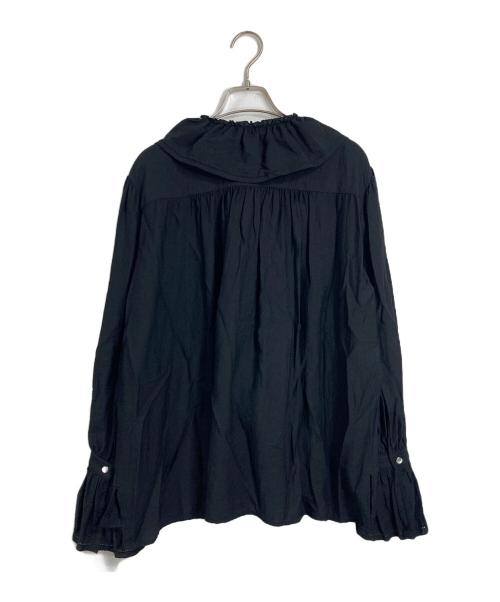 SLOBE IENA（スローブ イエナ）SLOBE IENA (スローブ イエナ) ラッフルブラウス ブラック サイズ:FREEの古着・服飾アイテム