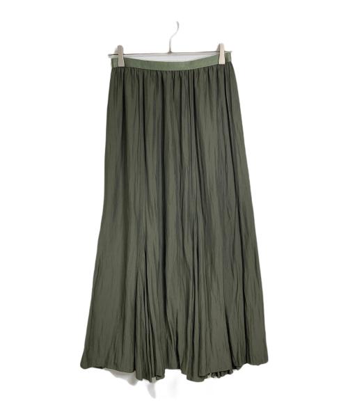 IENA（イエナ）IENA (イエナ) ビンテージデシンランダムフレアスカート カーキ サイズ:FREE 未使用品の古着・服飾アイテム