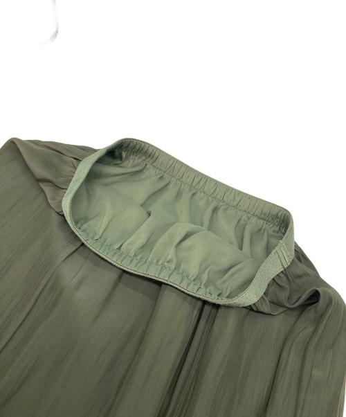 IENA（イエナ）IENA (イエナ) ビンテージデシンランダムフレアスカート カーキ サイズ:FREE 未使用品の古着・服飾アイテム