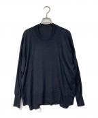 JOURNAL STANDARD relumeジャーナルスタンダード レリューム）の古着「BiellaYarnワイドクルーネックプルオーバー」｜グレー