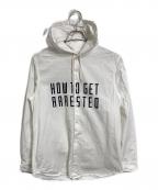SUPREMEシュプリーム）の古着「フード付きシャツ/arrested hooded shirt」｜ホワイト
