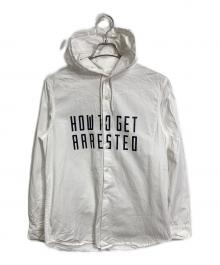 SUPREME（シュプリーム）の古着「フード付きシャツ/arrested hooded shirt」｜ホワイト