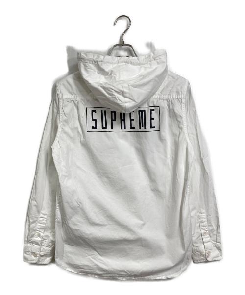 SUPREME（シュプリーム）SUPREME (シュプリーム) フード付きシャツ/arrested hooded shirt ホワイト サイズ: Mの古着・服飾アイテム