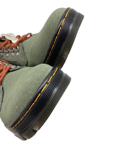 Dr.Martens（ドクターマーチン）Dr.Martens (ドクターマーチン) COMBS UTILITY ブーツ　レースアップブーツ グリーン サイズ:レディースUS9：メンズUS8の古着・服飾アイテム