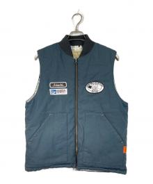AVIREX×UNIVERSAL OVERALL（アヴィレックス×ユニバーサルオーバーオール）の古着「WORK VEST 中綿リバーシブルベスト」｜ネイビー