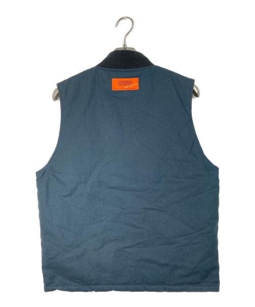 AVIREX（アヴィレックス）AVIREX (アヴィレックス) UNIVERSAL OVERALL (ユニバーサルオーバーオール) WORK VEST 中綿リバーシブルベスト ネイビー サイズ:Mの古着・服飾アイテム